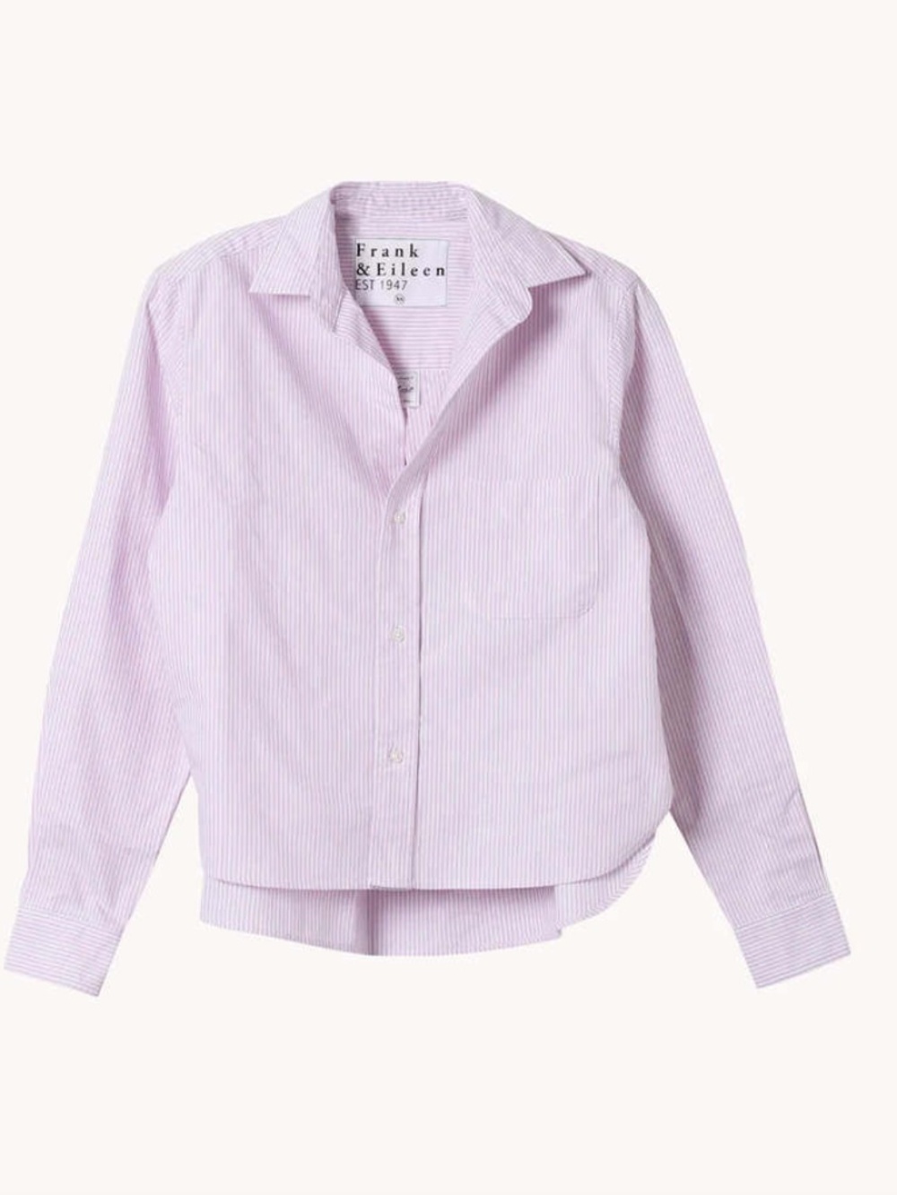 Frank And Eileen (Never worn) Silvio Purple Striped (Untuckable) Shirt